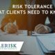about financial risk tolerance assessments